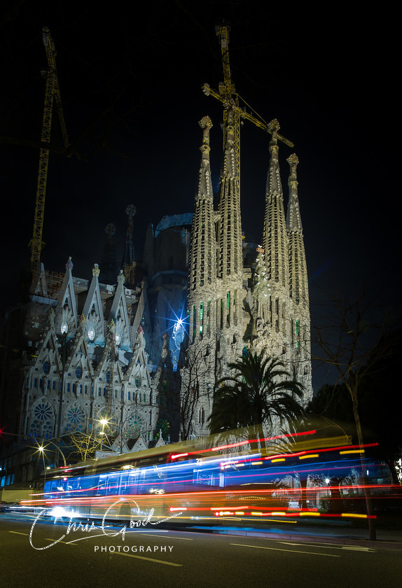 Time passes 
 Gaudi's masterpiece the Sagrada Familia in Barcelona. What has drawn me to this image is the consideration of timespans.