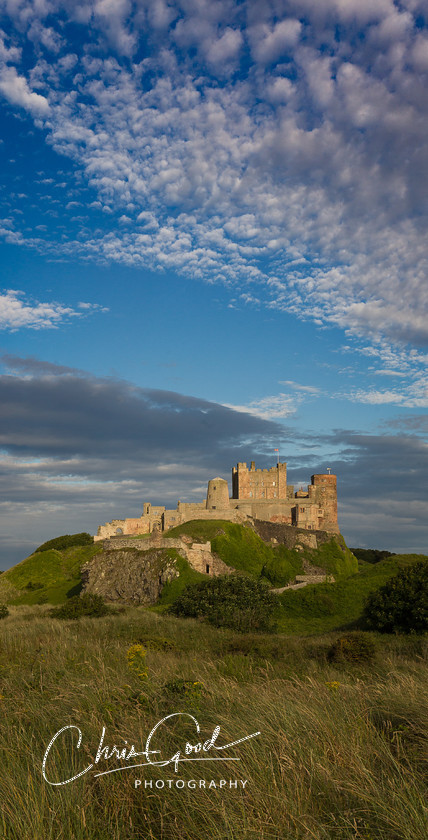 Summer evening at Bamburgh 
 Keywords: Bamburgh, Castle, UK, Northumberland, Historic UK, Visit England, North East England HIstory