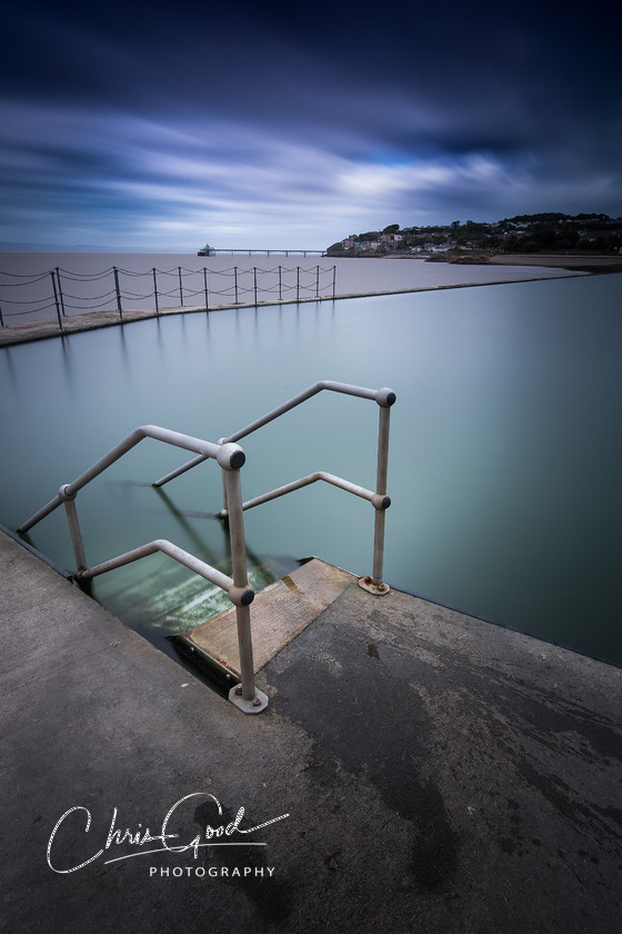 Clevedon Calm 
 Clevedon Marine Lake 
 Keywords: Clevedon Bristol Photography UK South West England Chris Good Calm Long Exposure photography